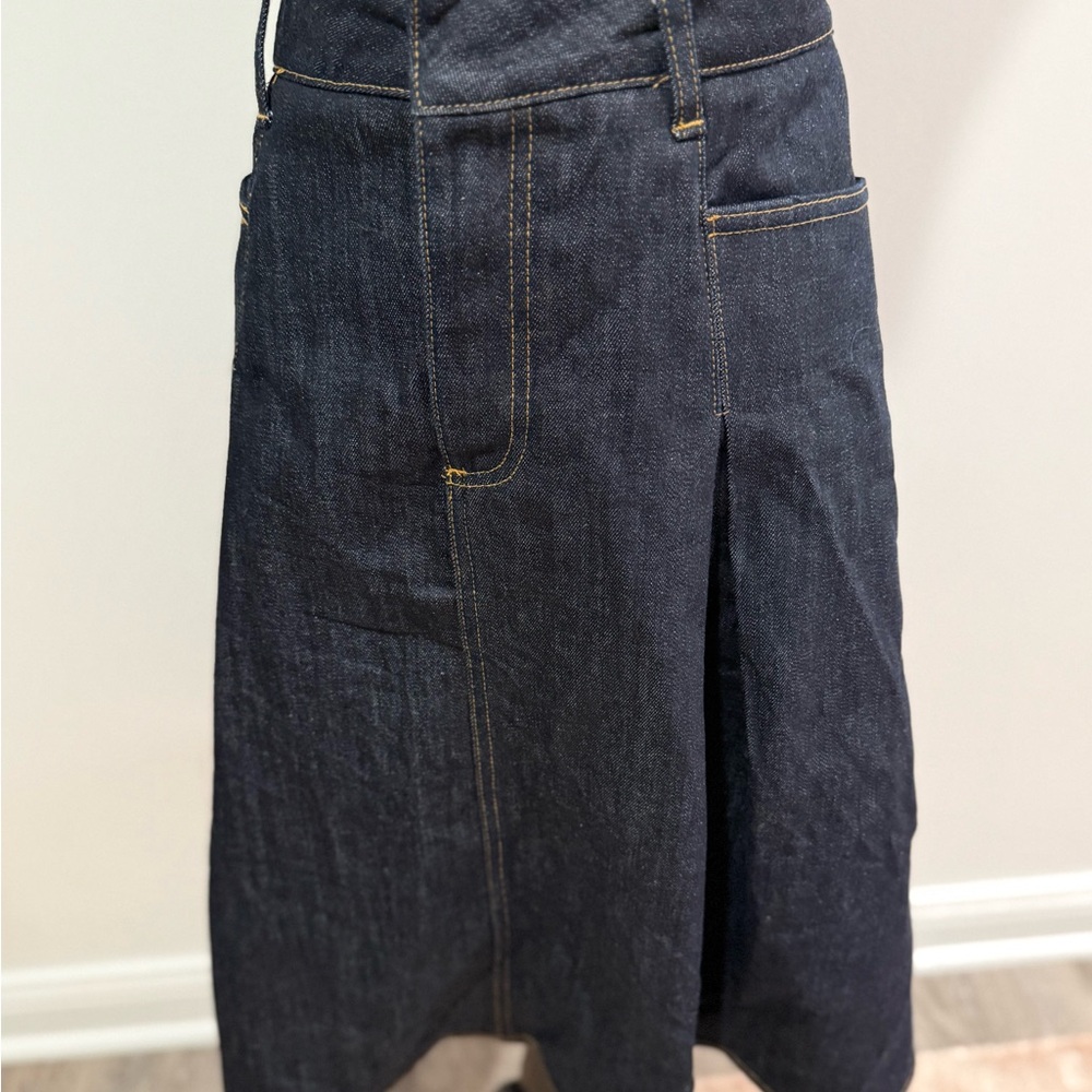 Zara Indigo Denim Midi Skirt - Picture 8 of 8